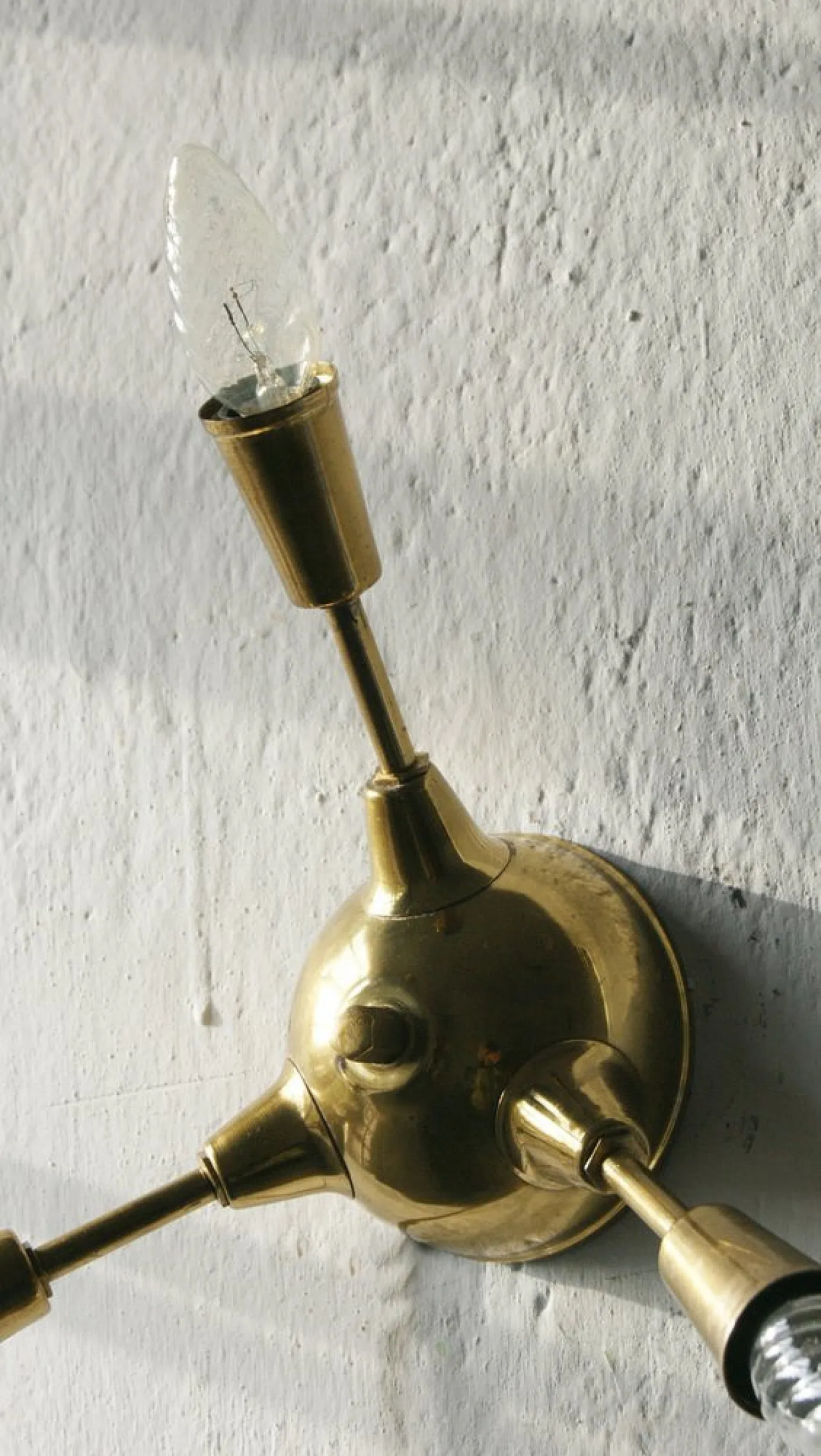 Sputnik brass lamp, 1950s 3