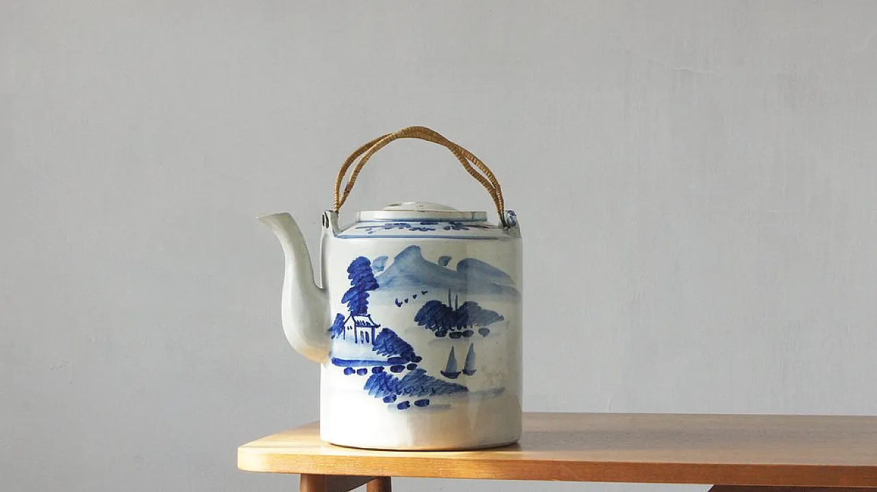 Brocca antica in ceramica di Qing Dynasty, primo '900 1