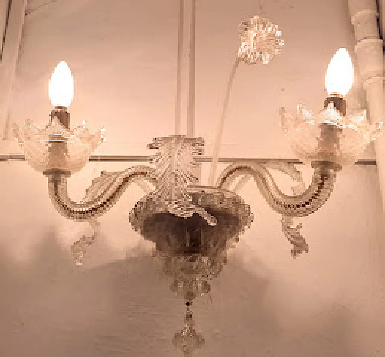 4 Murano classic Chadeliers and 7 sconces,  1930s 22