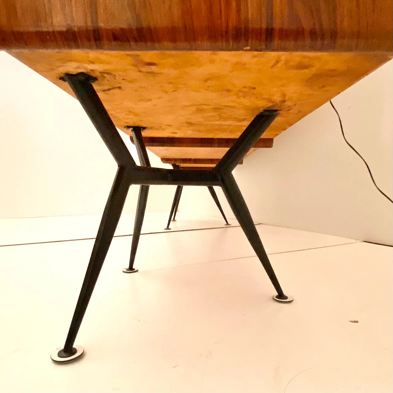 Sideboard in rosewood and marbled glass from the 1960s 12