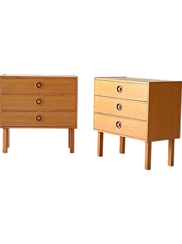 Vintage bedside tables with drawers