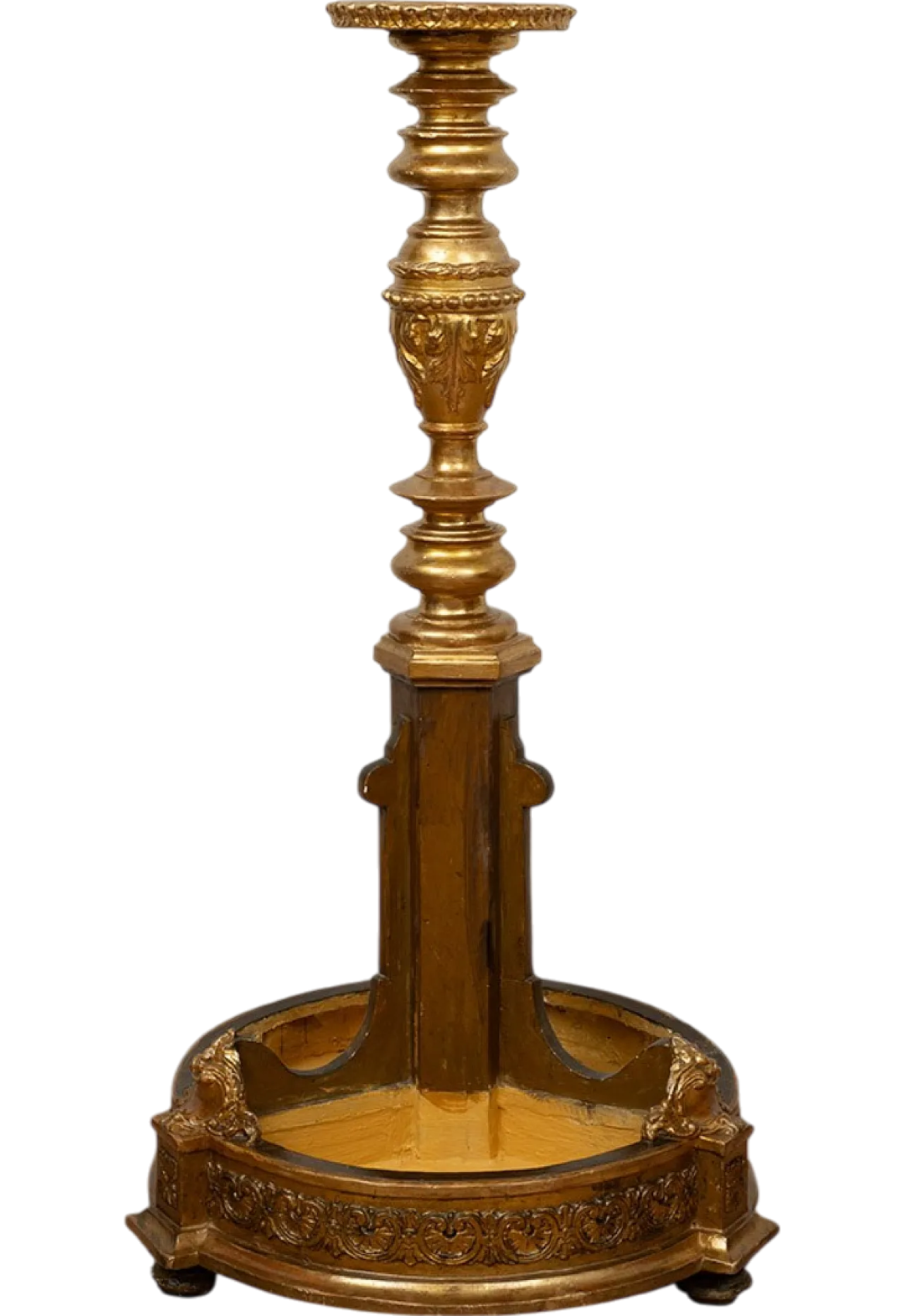 Louis Philippe Neapolitan planter in gilded and carved wood, '800 5