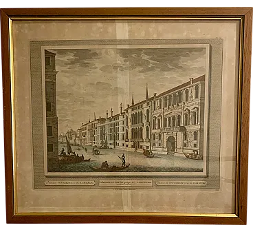 Palazzo Contarini etching and burin, 18th century