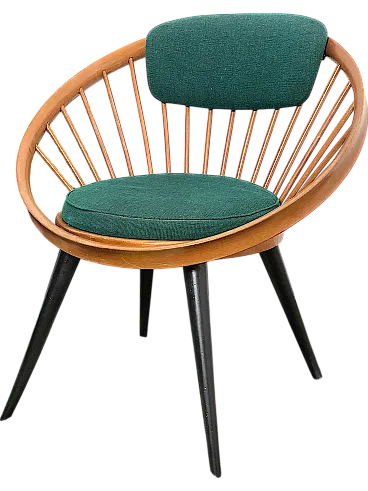 Poltrona Circle Chair By Yndve Ekstrom, Svezia, anni '50