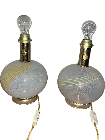 Pair of Murano lamps, 70s