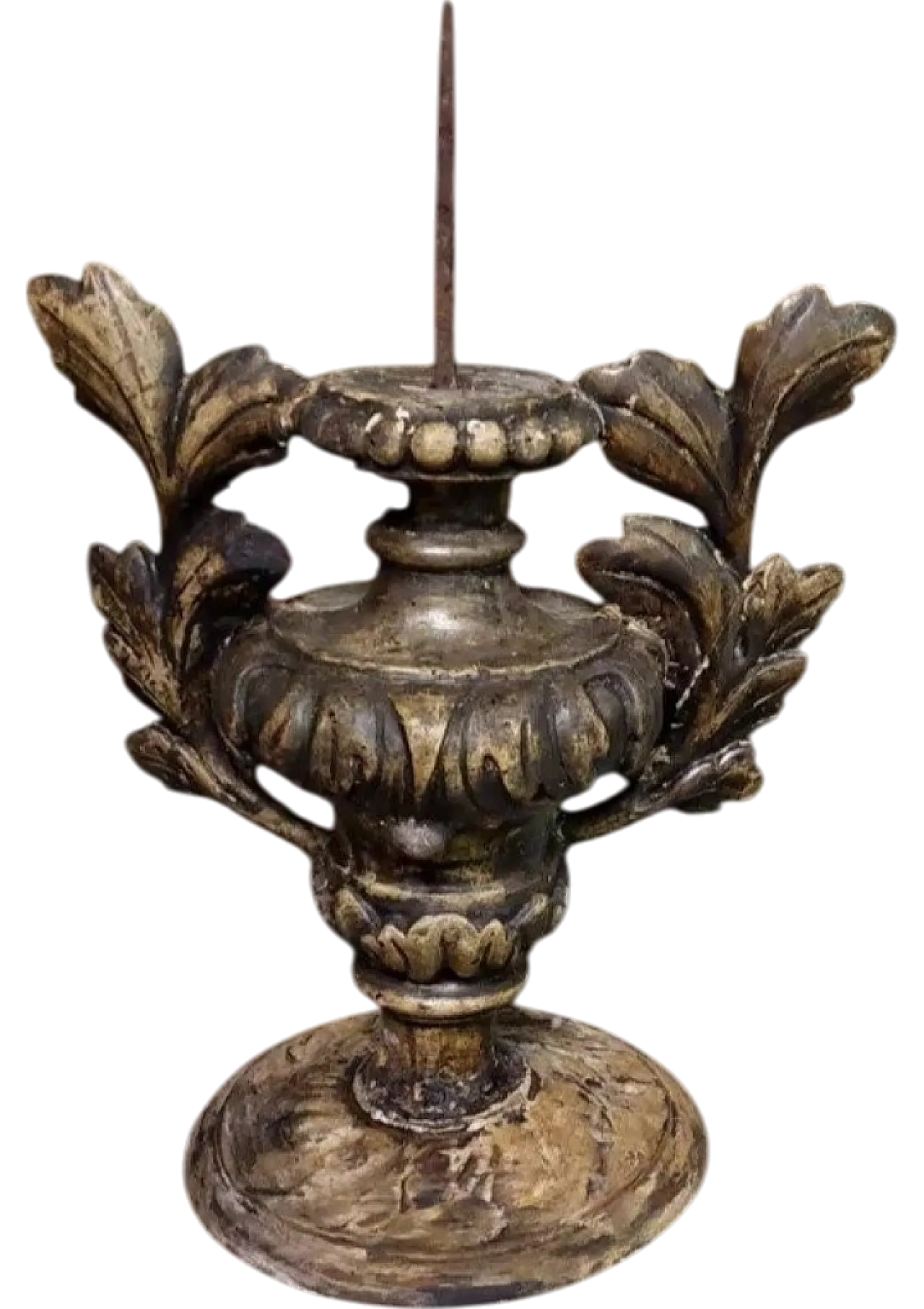 Carved wooden candlestick, 18th century 11