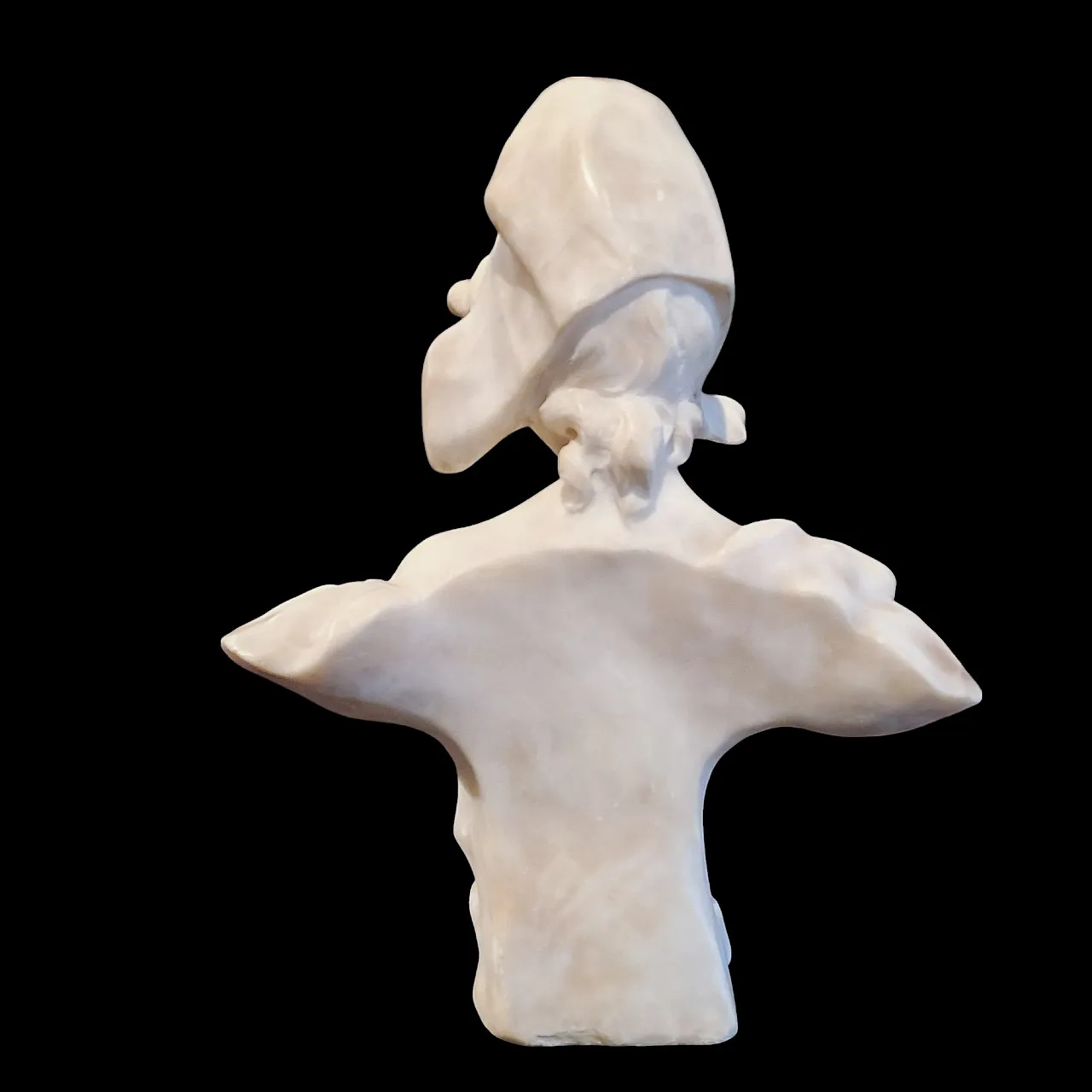 Jean Louis Gregoire, Bust of a girl, alabaster scupture, 19th century 10