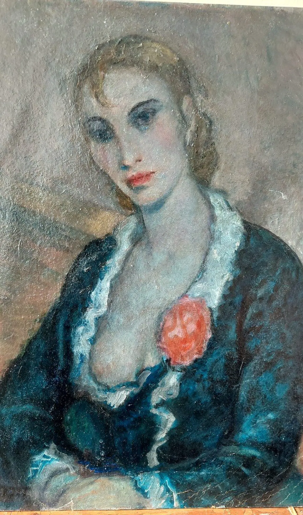 Portrait of a Woman and Pompeian Scene by G. Costetti, 20th century 1