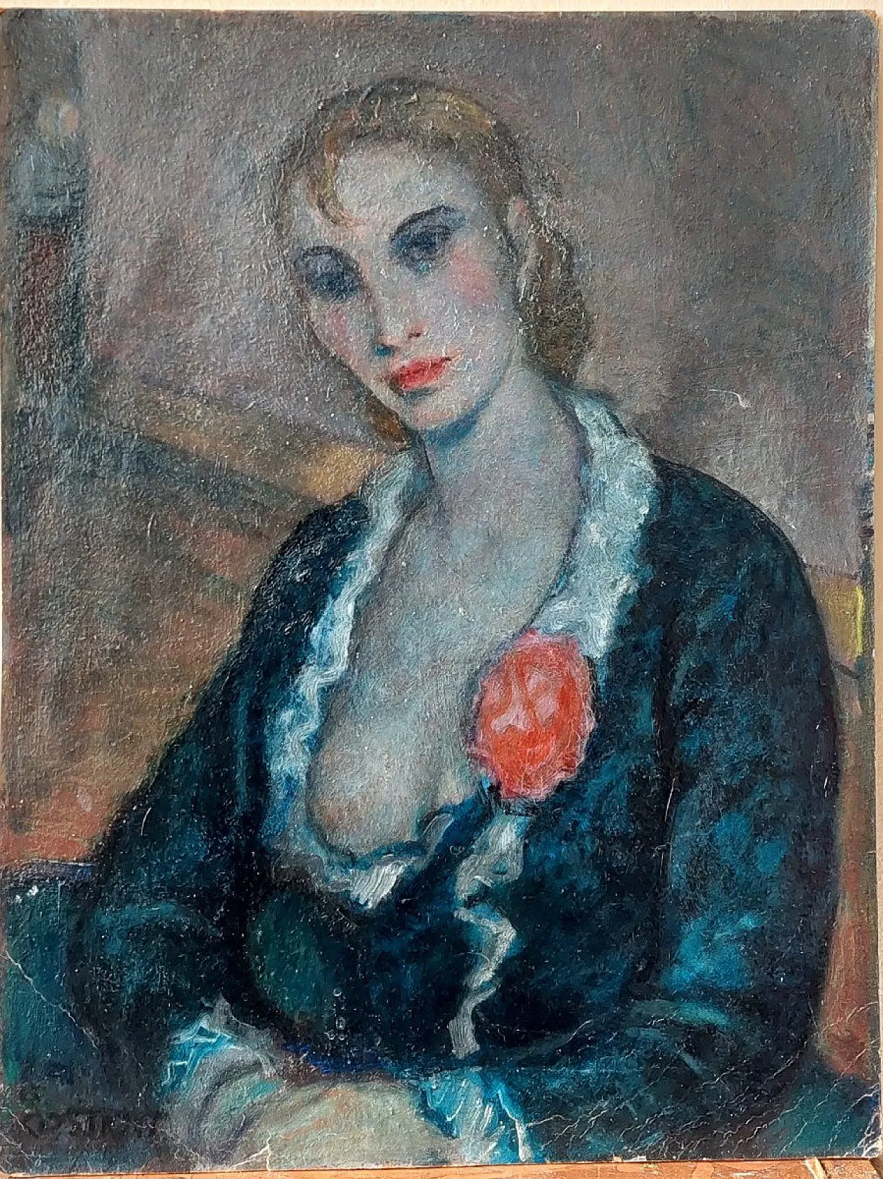 Portrait of a Woman and Pompeian Scene by G. Costetti, 20th century 11