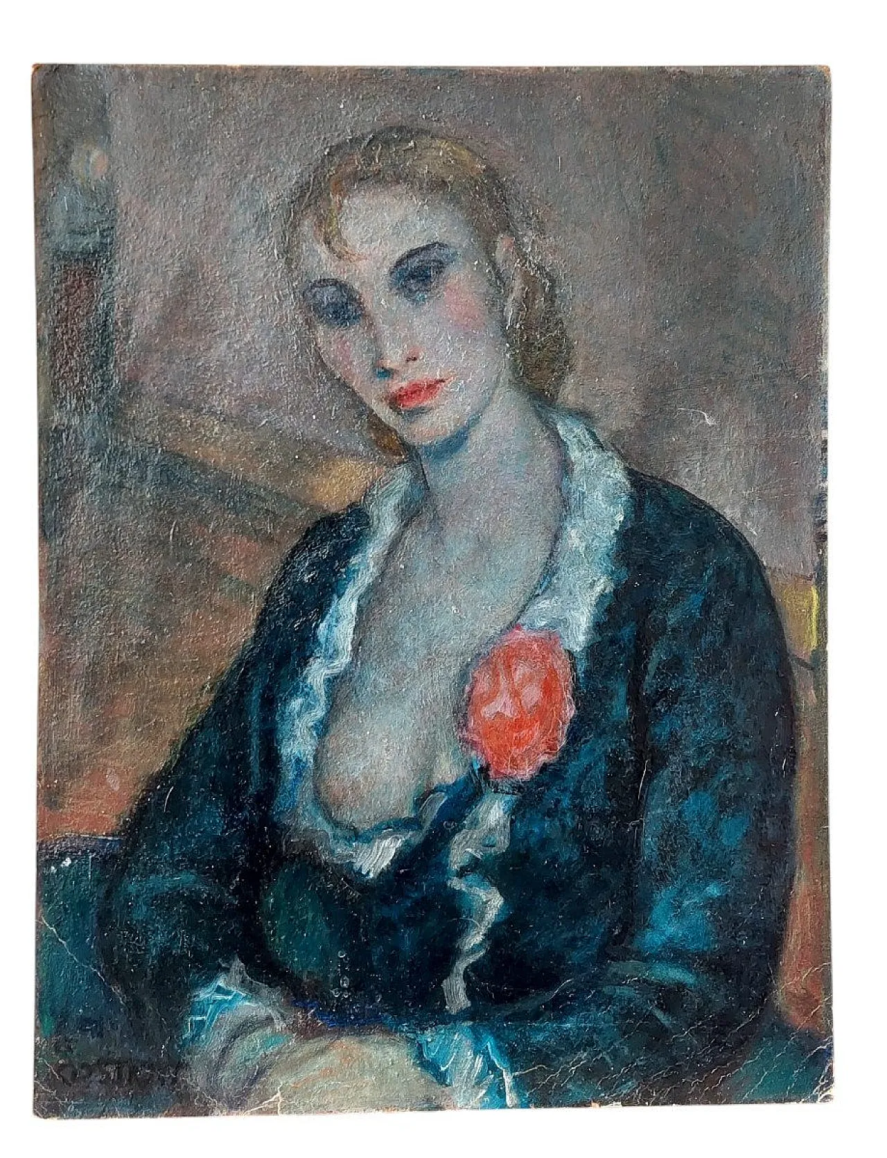 Portrait of a Woman and Pompeian Scene by G. Costetti, 20th century 12