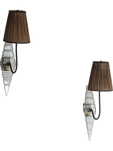 Set of 2 Wall Lights, 1940s