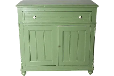 Credenza toscana in legno verde salvia, '800