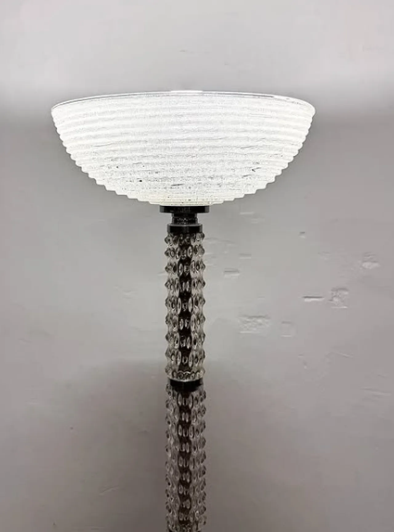 Lampada in vetro di Murano e metallo di Barovier & Toso, anni '40 2