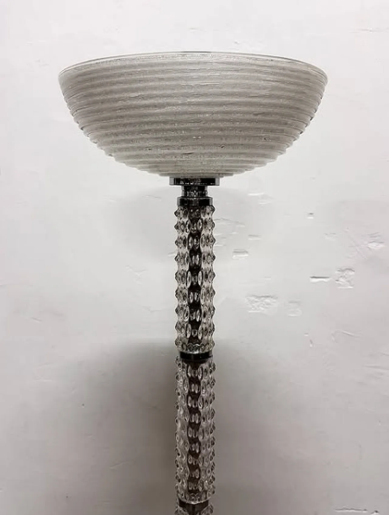 Lampada in vetro di Murano e metallo di Barovier & Toso, anni '40 6