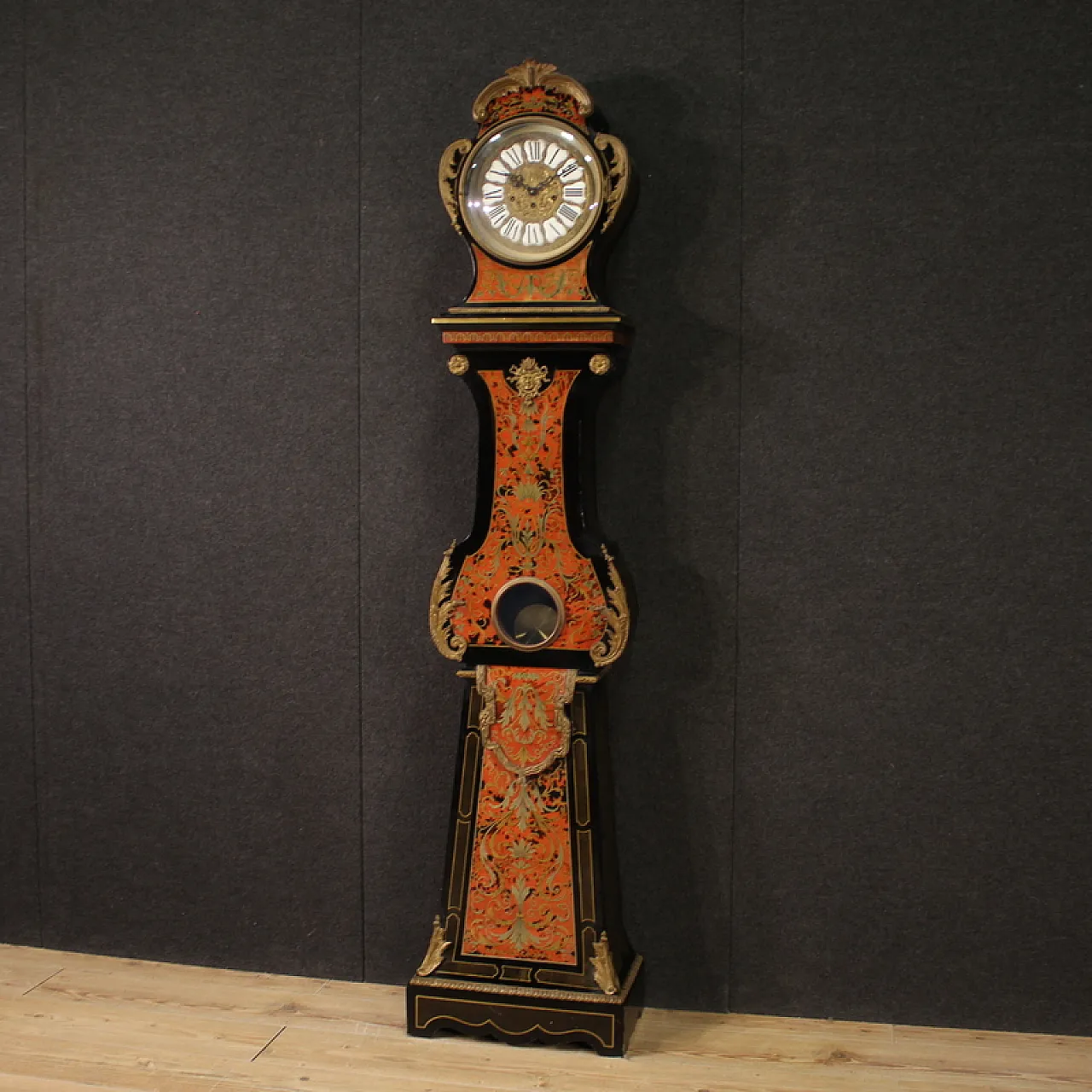 Boulle Louis XV style Italian pendulum clock, 20th century 1