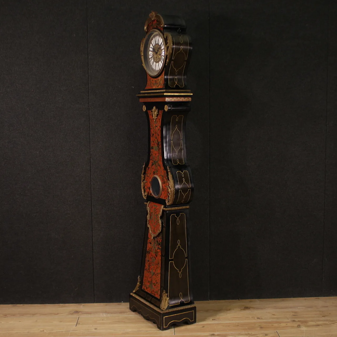 Boulle Louis XV style Italian pendulum clock, 20th century 9