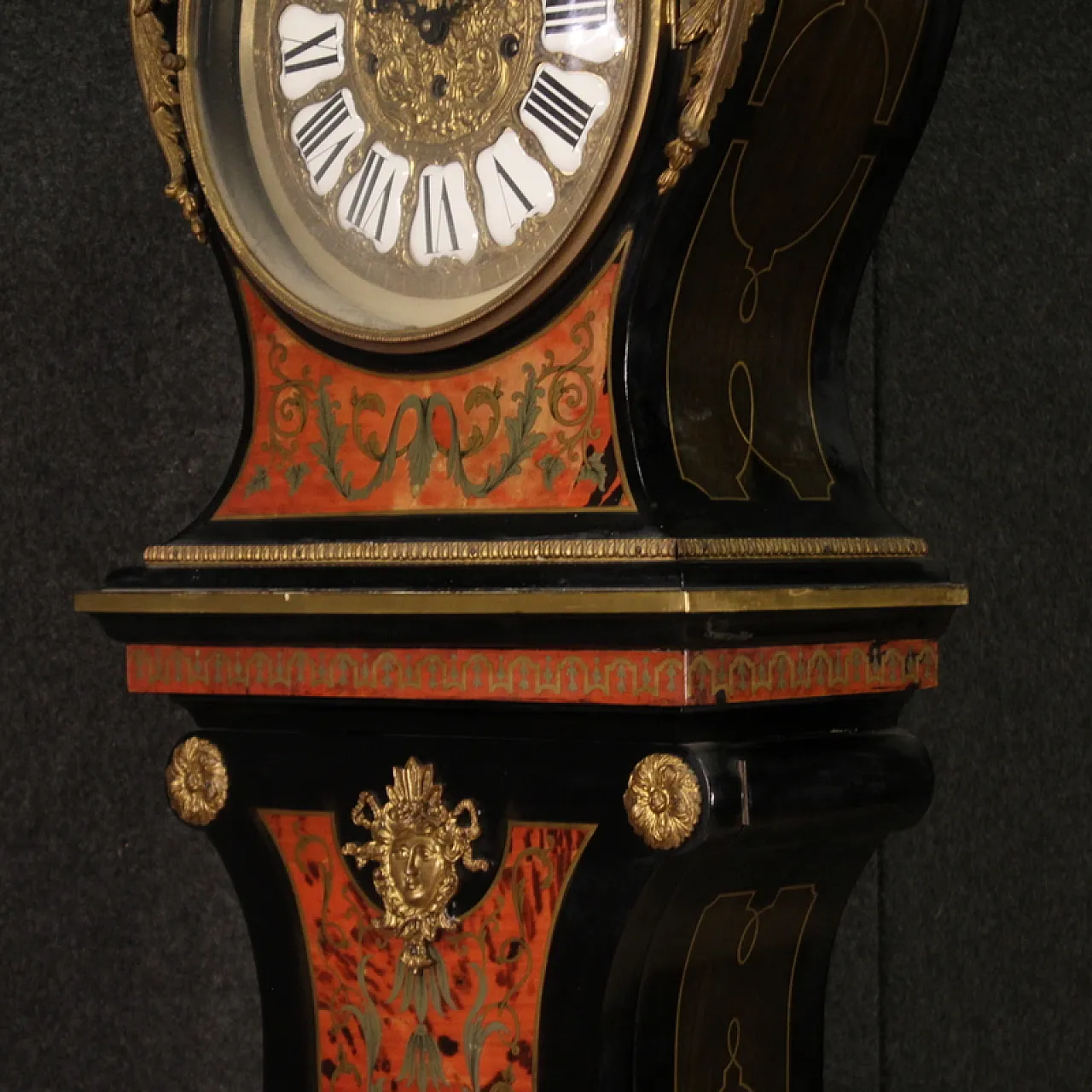 Boulle Louis XV style Italian pendulum clock, 20th century 11