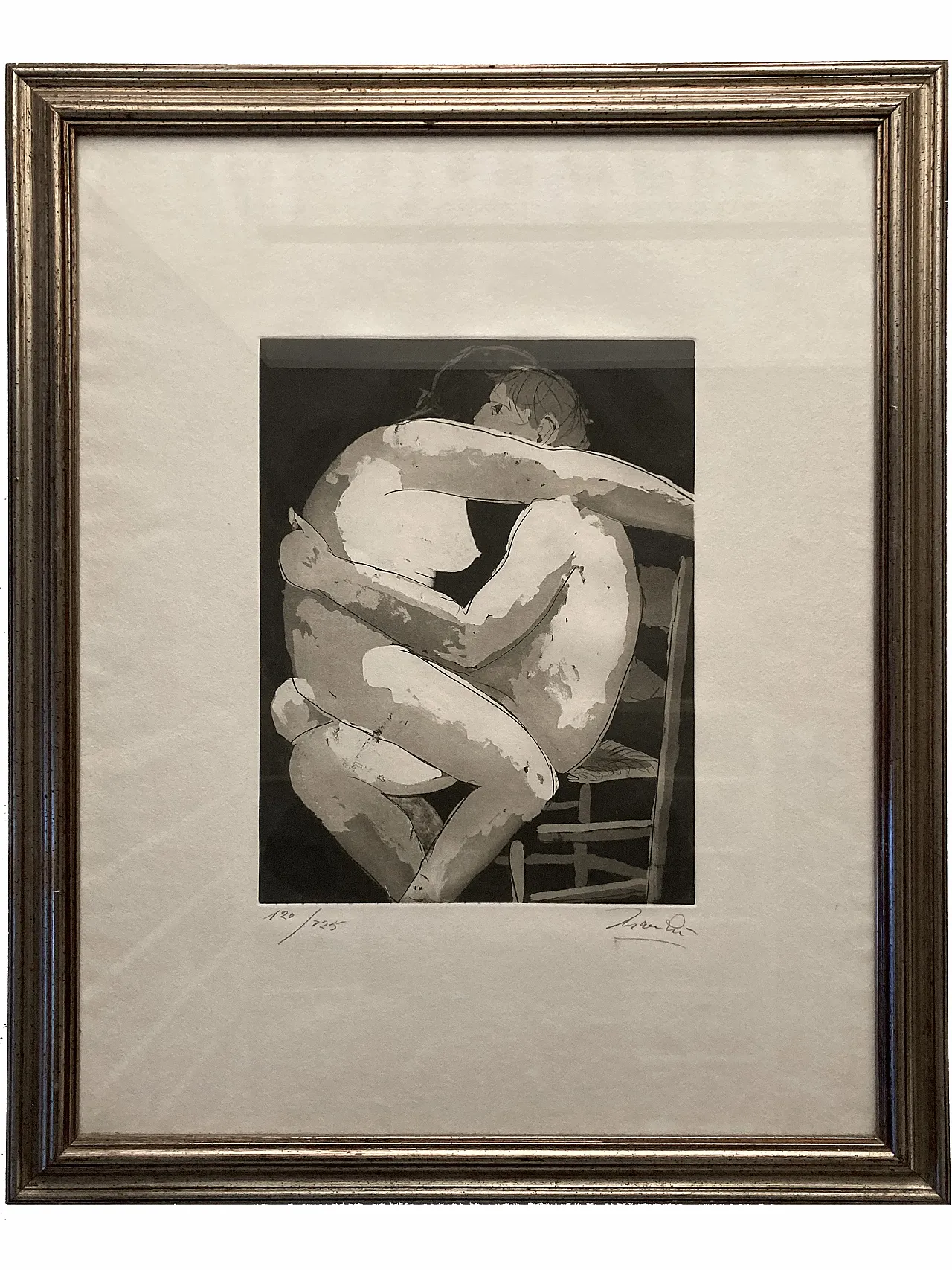 Giacomo Manzù, Lovers, signed lithograph by Touchstone Suite, 1970 1