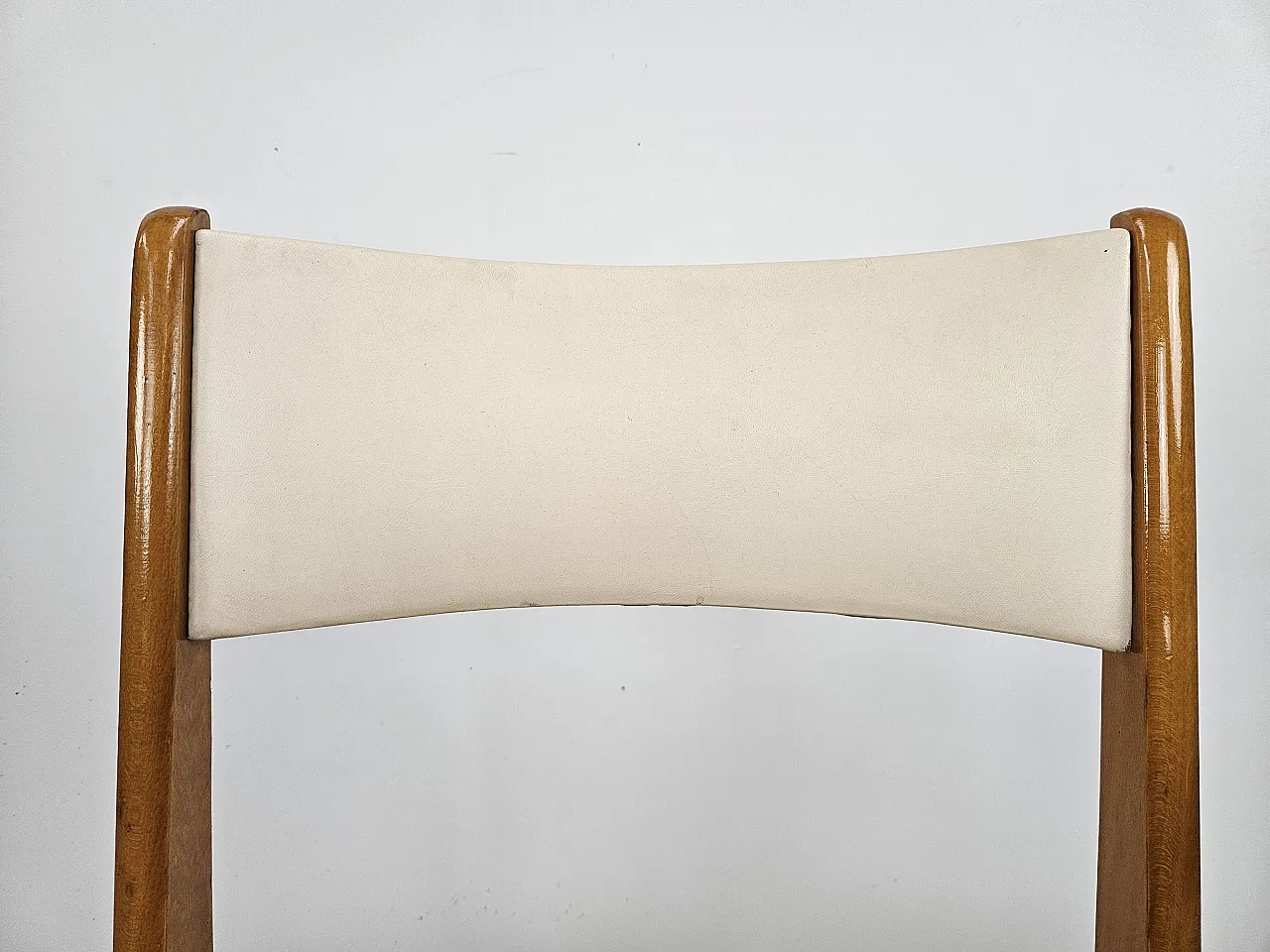 Boomerang chair by Carlo De Carli white seat, 1950s 6