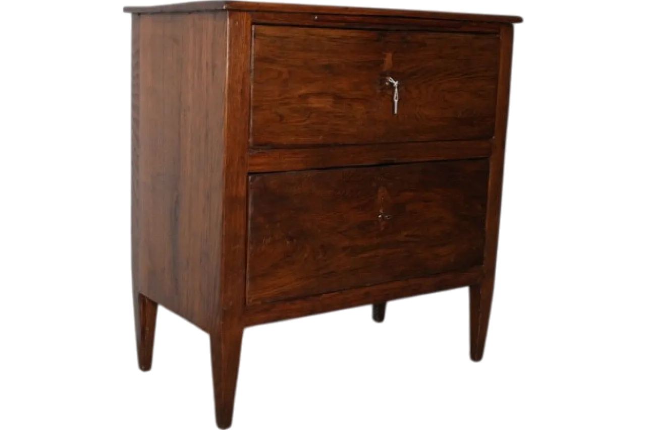 Tuscan dresser sideboard in Louis XVI chestnut, late 18th century 16