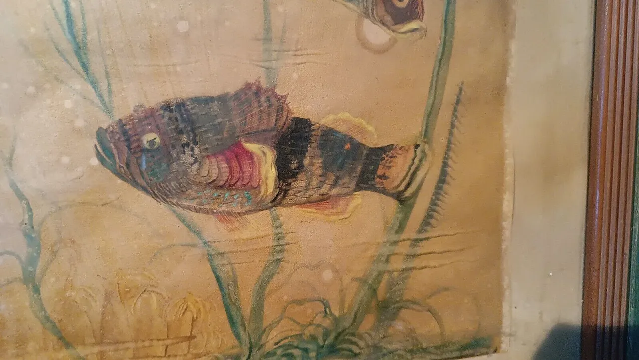 Fish by Silvio Polloni, mixed media on paper, 1920s 5