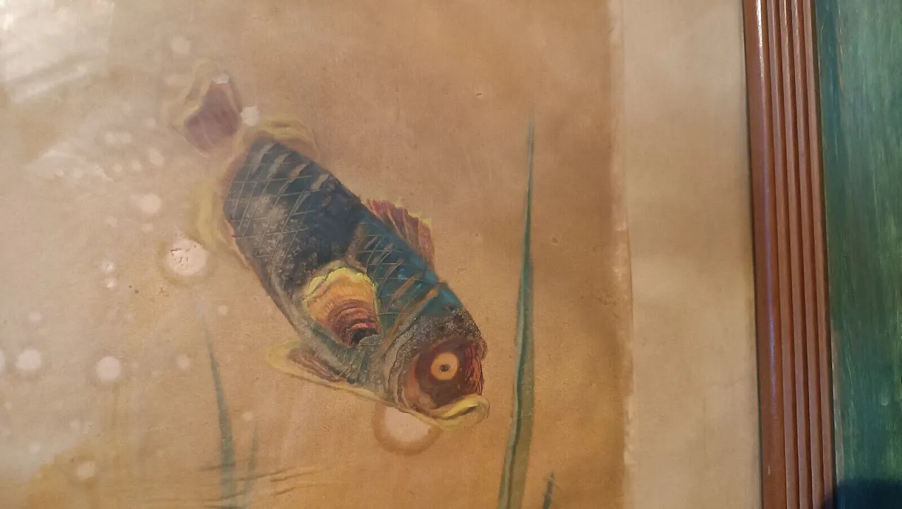 Fish by Silvio Polloni, mixed media on paper, 1920s 6