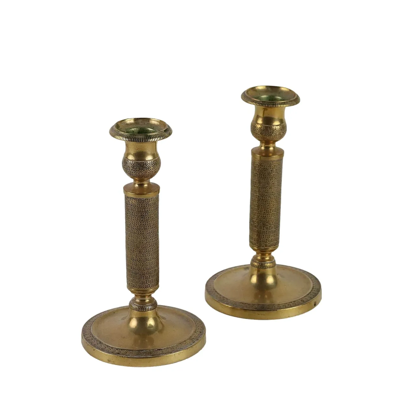 Pair of candle holders bronze, 19th century 1