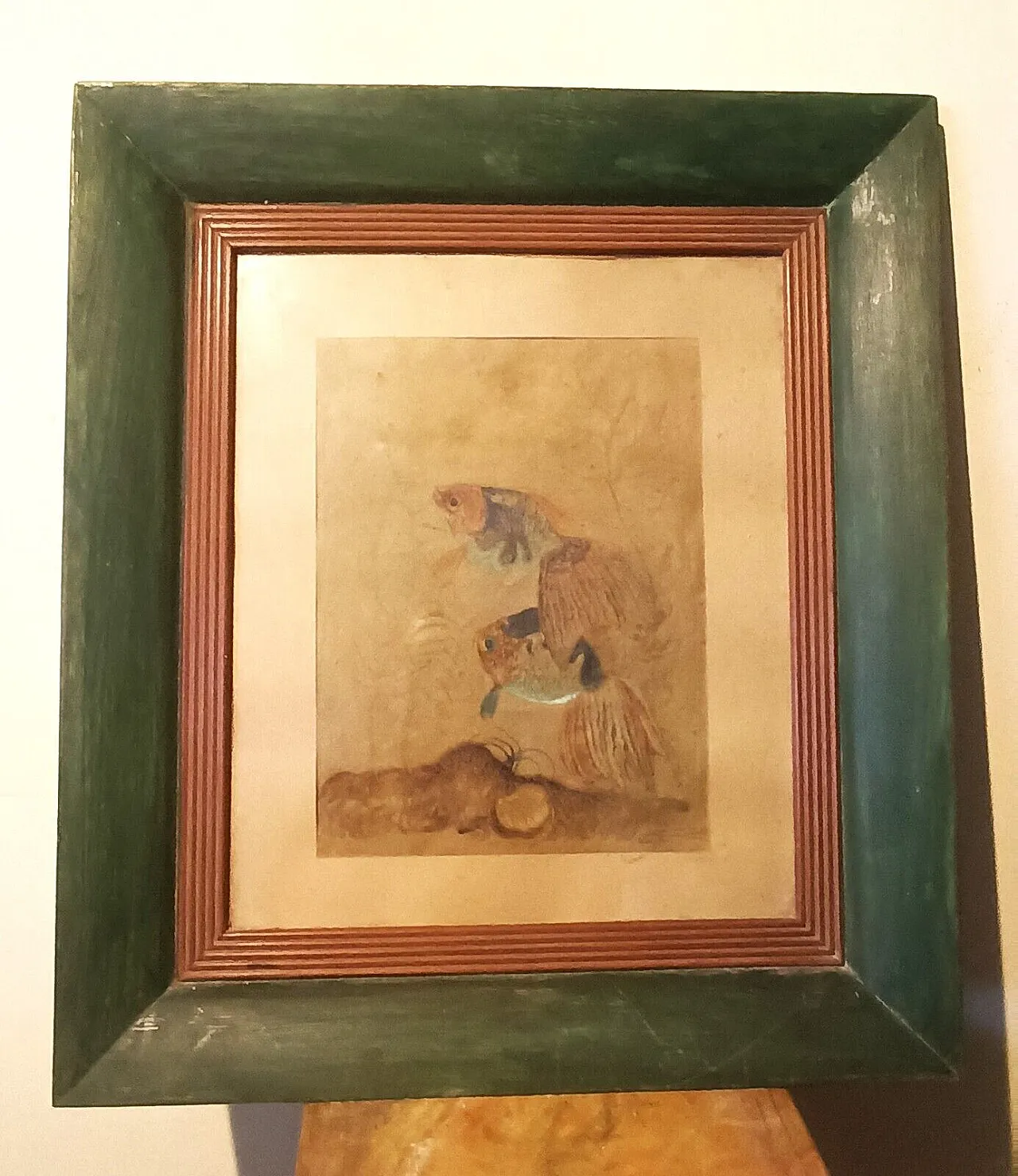 Fish by Silvio Polloni, mixed media on paper, 1920s 1