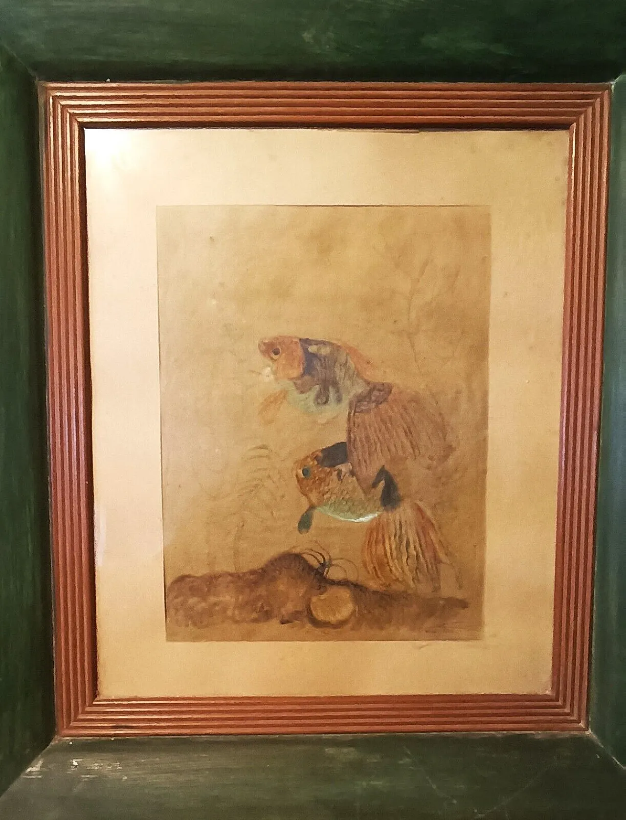 Fish by Silvio Polloni, mixed media on paper, 1920s 2