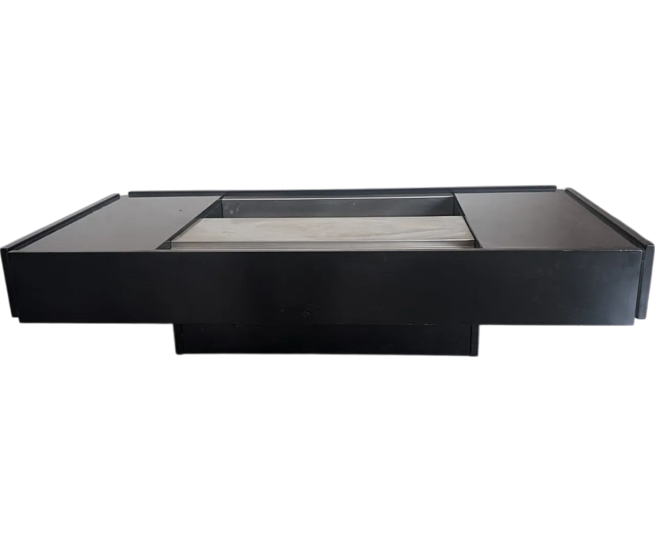 Black coffee table by Mario Sabot and Willy Rizzo, 1970s 9