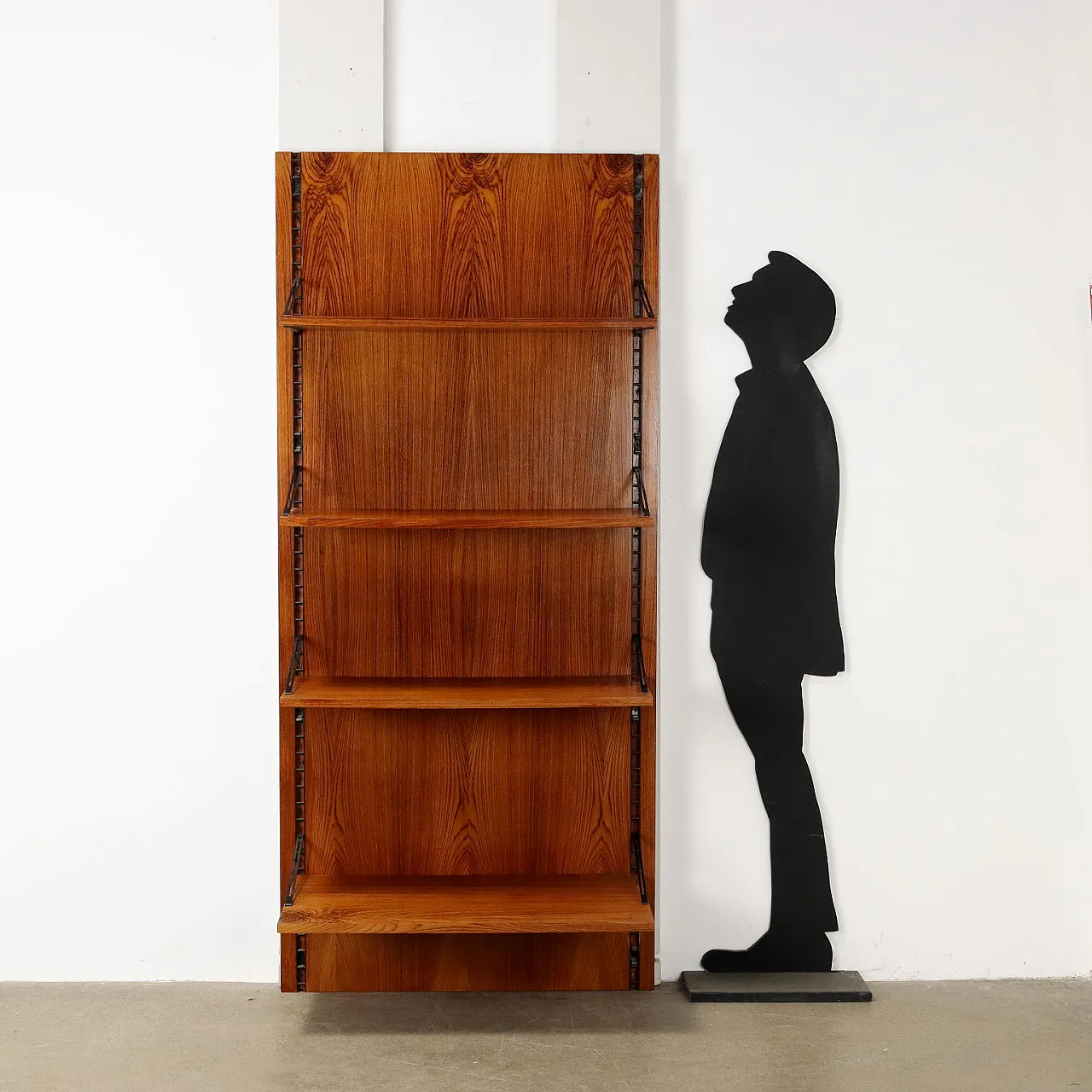 Bookcase exotic wood veneer, 60s 2