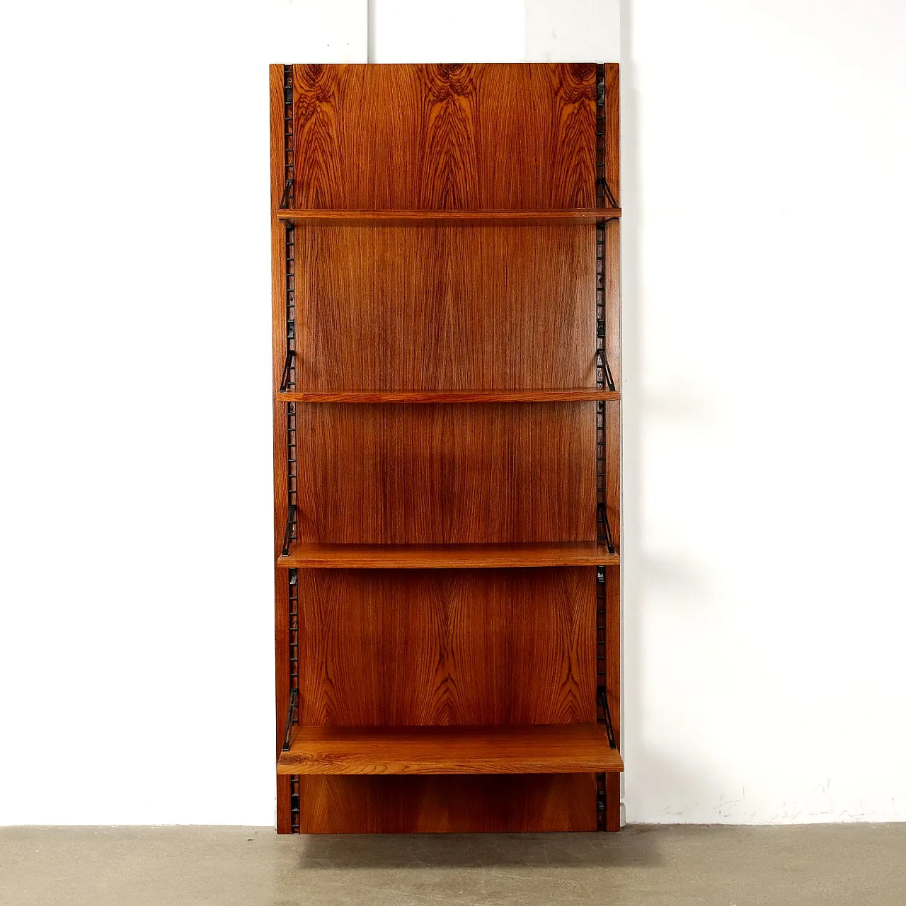 Bookcase exotic wood veneer, 60s 3