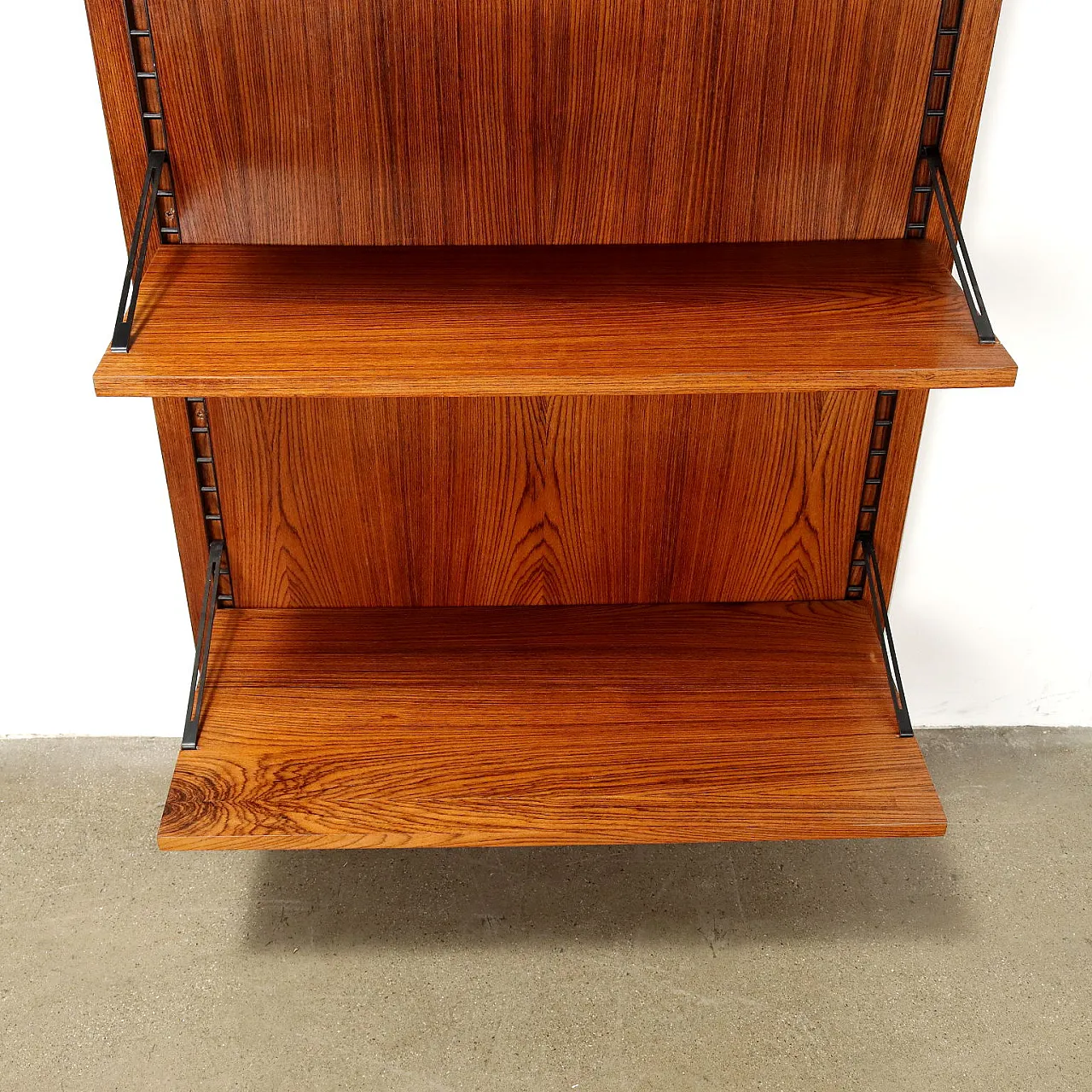 Bookcase exotic wood veneer, 60s 6