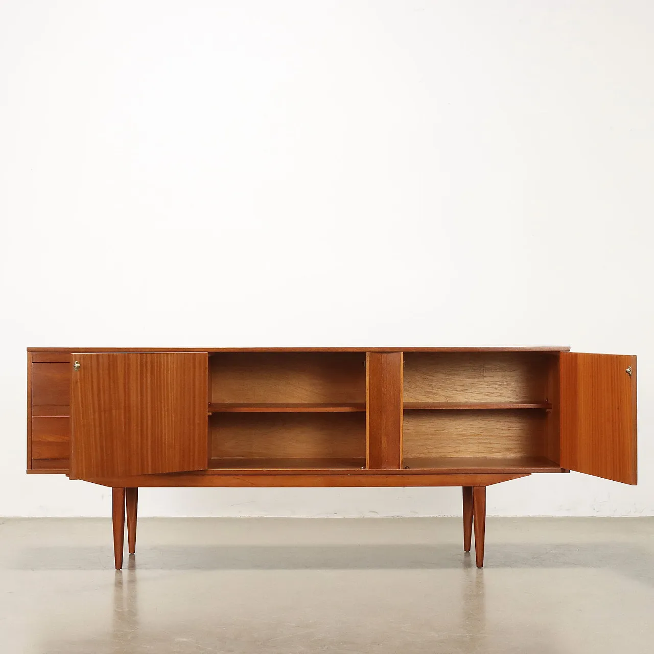 Credenza in teak impiallacciato, anni '60 3