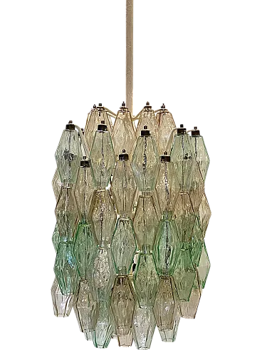 Poliedri chandelier by Carlo Scarpa for Venini, 1960s