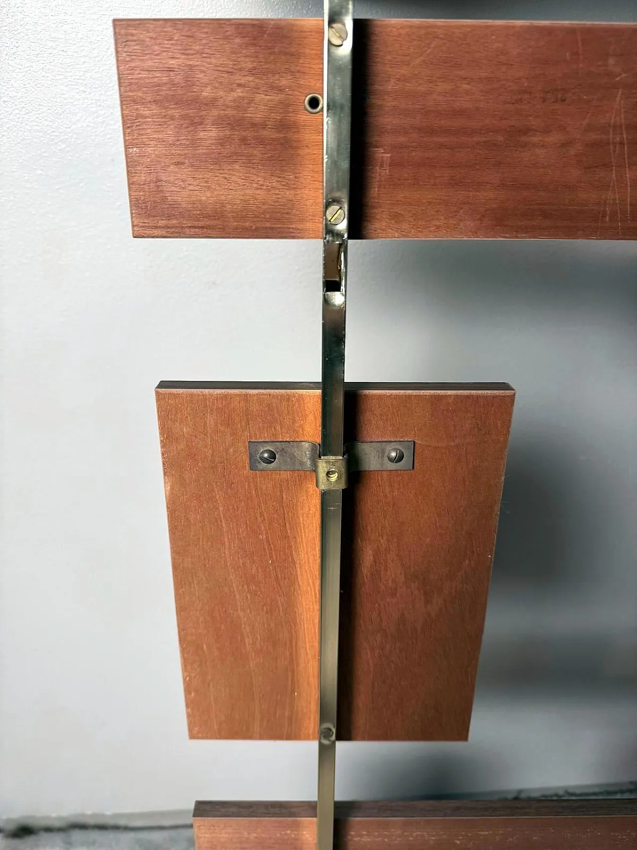 Medieval teak and brass wall-hanging, 1970s 18