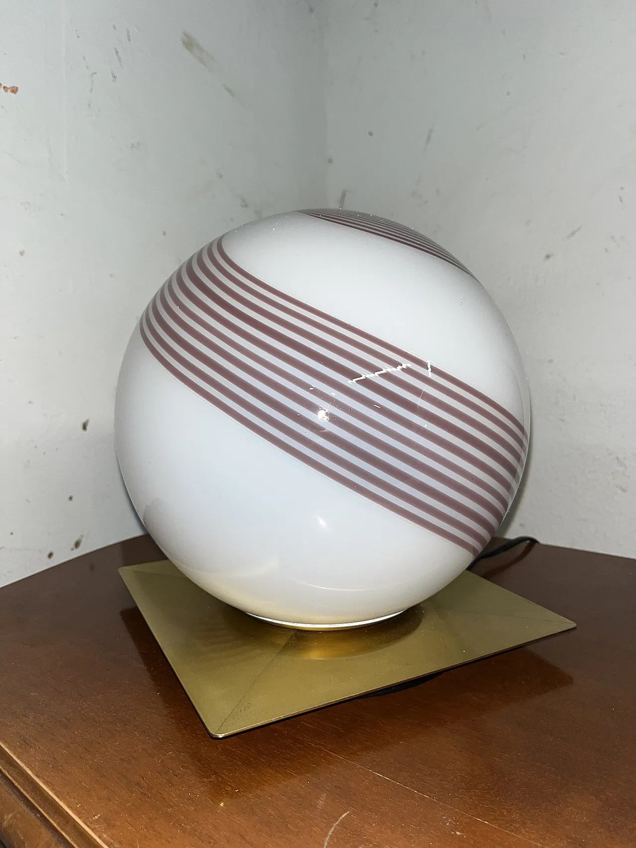 Pair of Swirl table lamp, 70s 5