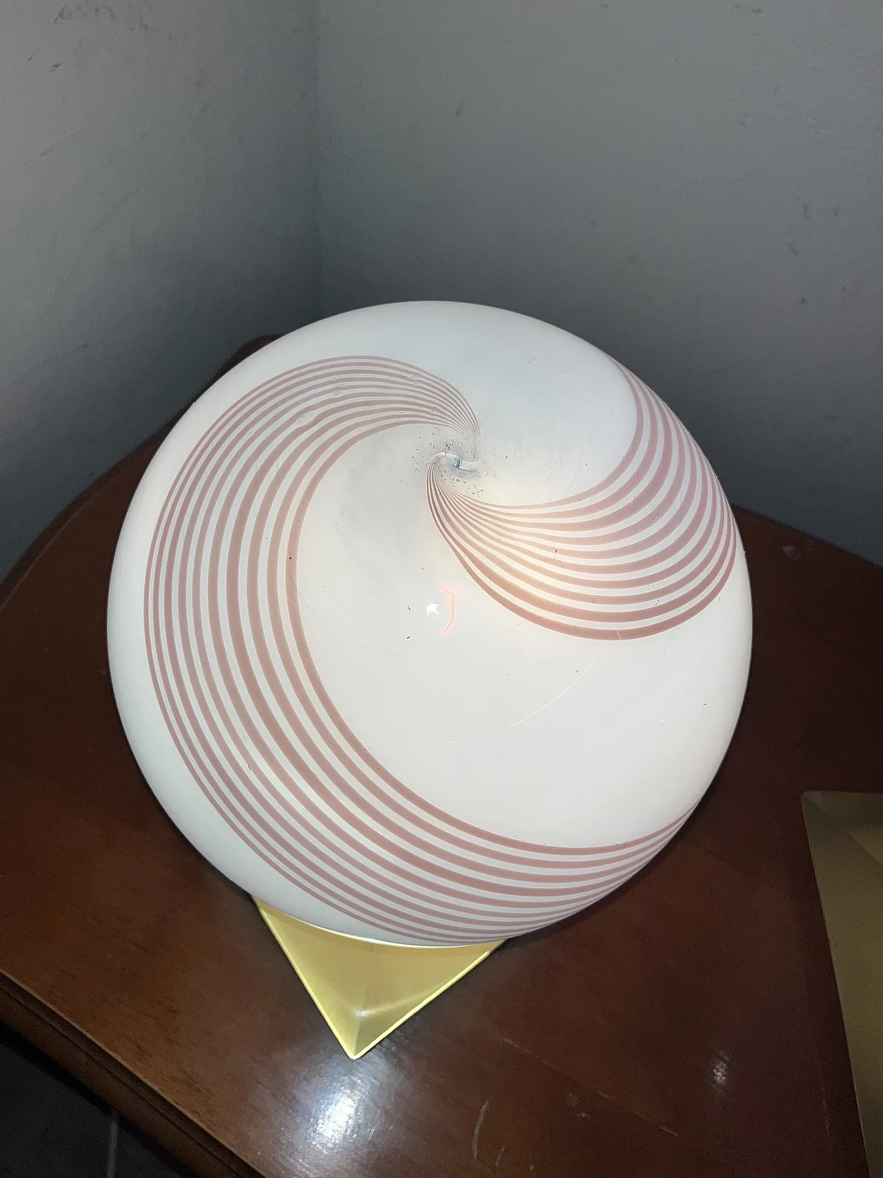 Pair of Swirl table lamp, 70s 6