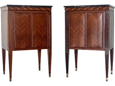 Pair of cabinets in the style of Paolo Buffa, 40s