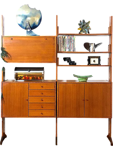 2-bay double-sided bookcase, 1960s