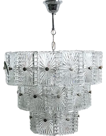 Crystal pendant chandelier, 60s