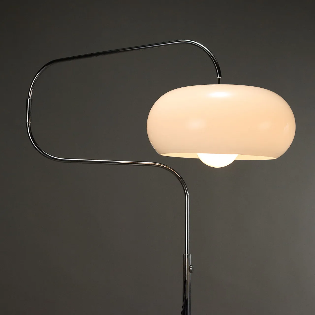 Floor lamp in methacrylate, metal and granite base, 1970s 2