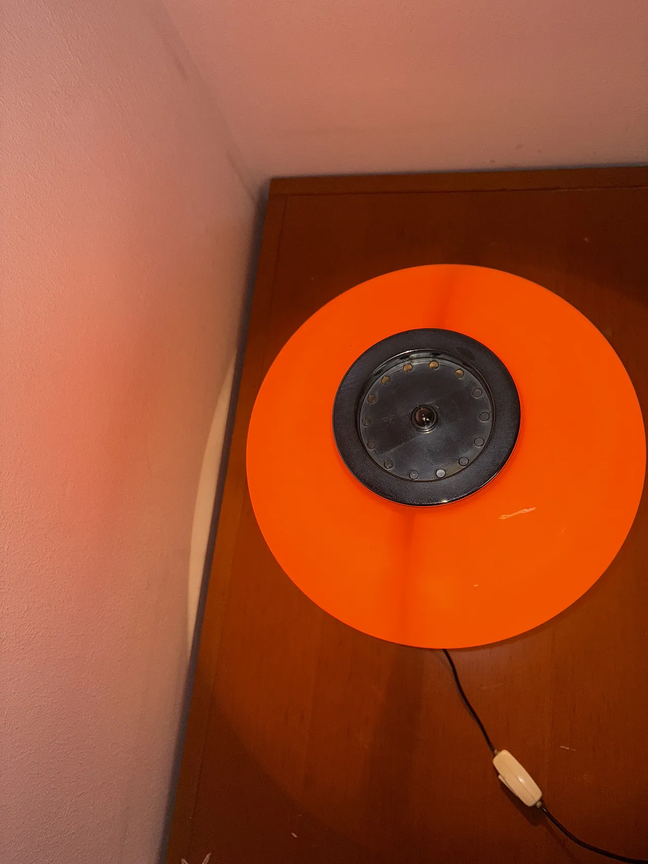 Orange table lamp, 70s 4