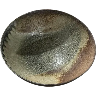 Organic stoneware bowl by N. Valentini for Ceramica Arcore, 1960s