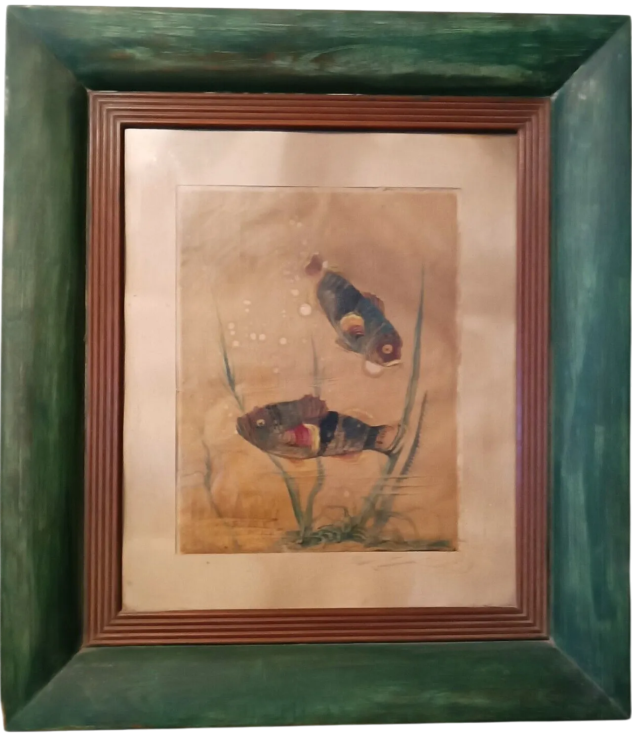 Fish by Silvio Polloni, mixed media on paper, 1920s 10