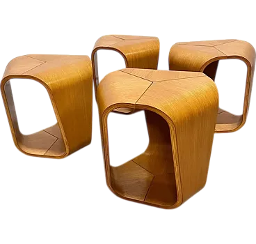 4 Small tables/bedside tables by Enrico Cesana for Busnelli, 2000s