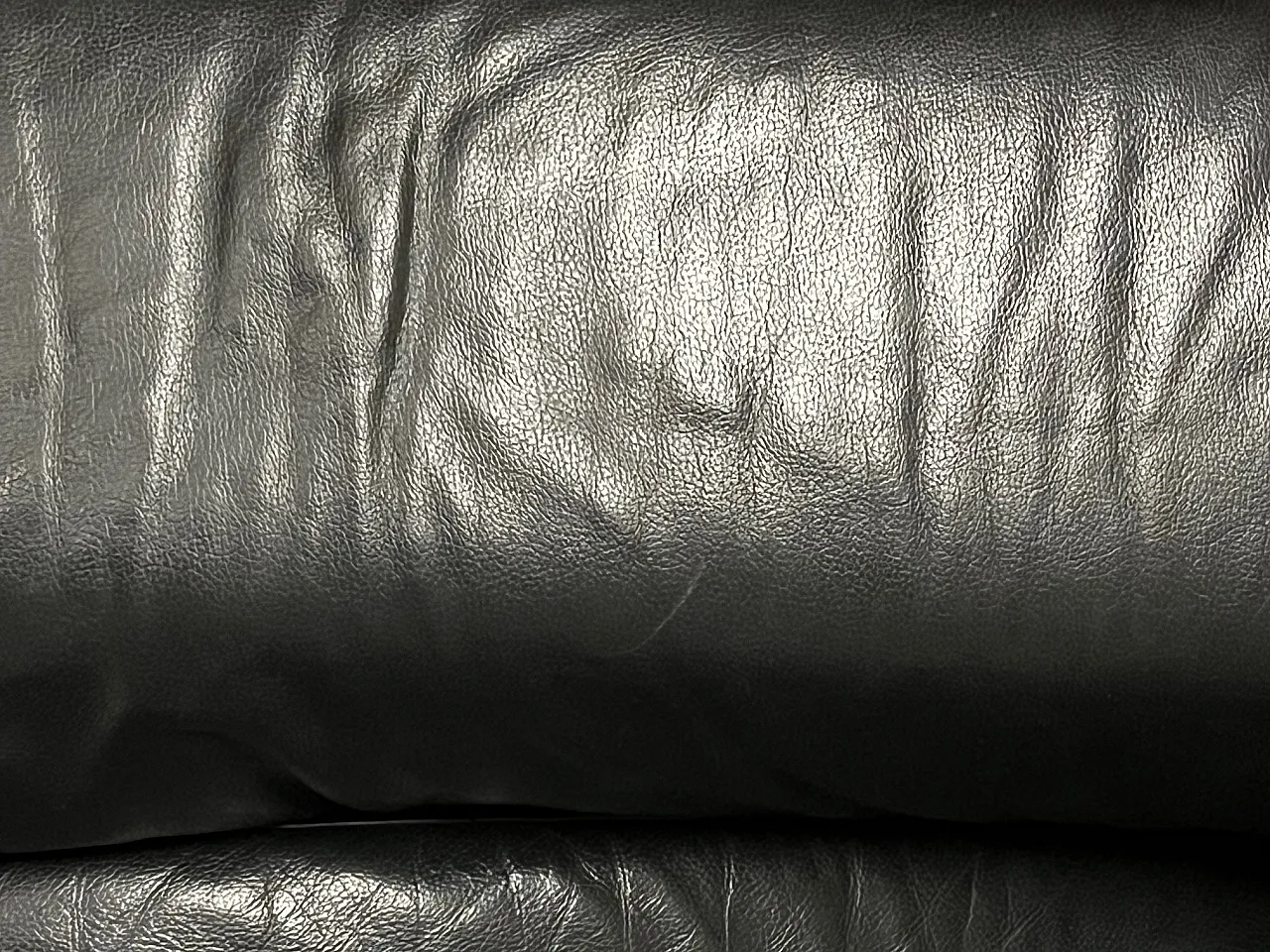 Anfibio sofa in black leather by A. Becchi for Giovannetti, 1970 29