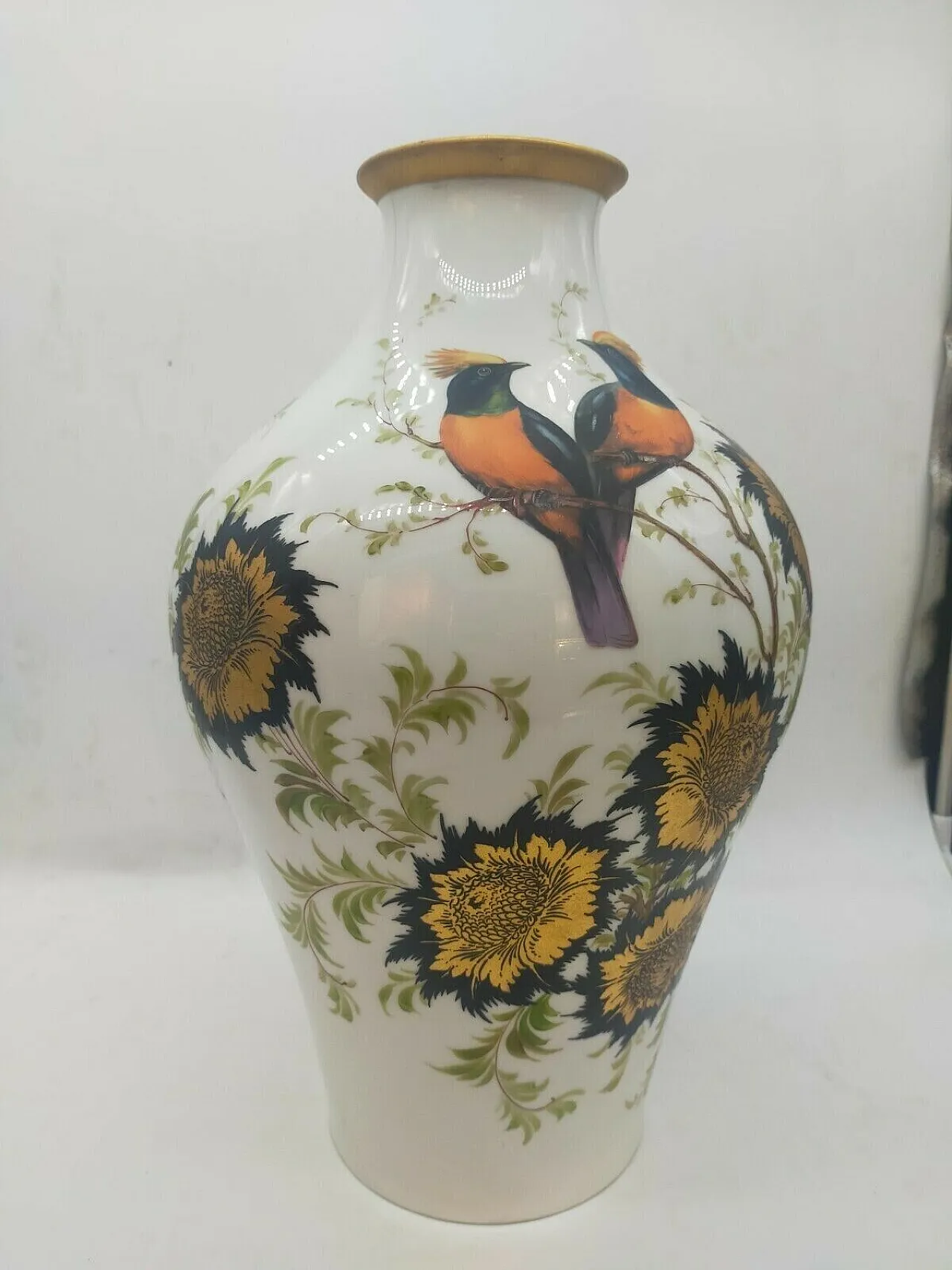 Decorated ceramic vase by Peccioli, 1950s 3