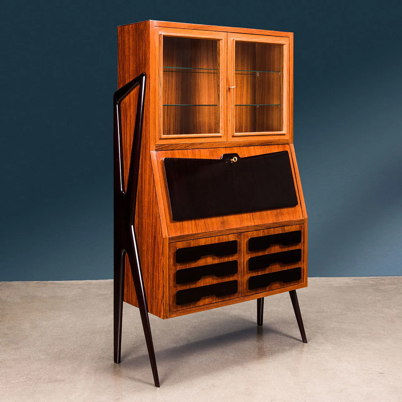 High flapdesk Trumeau by Ico Parisi for Fratelli Rizzi, 1940s 1