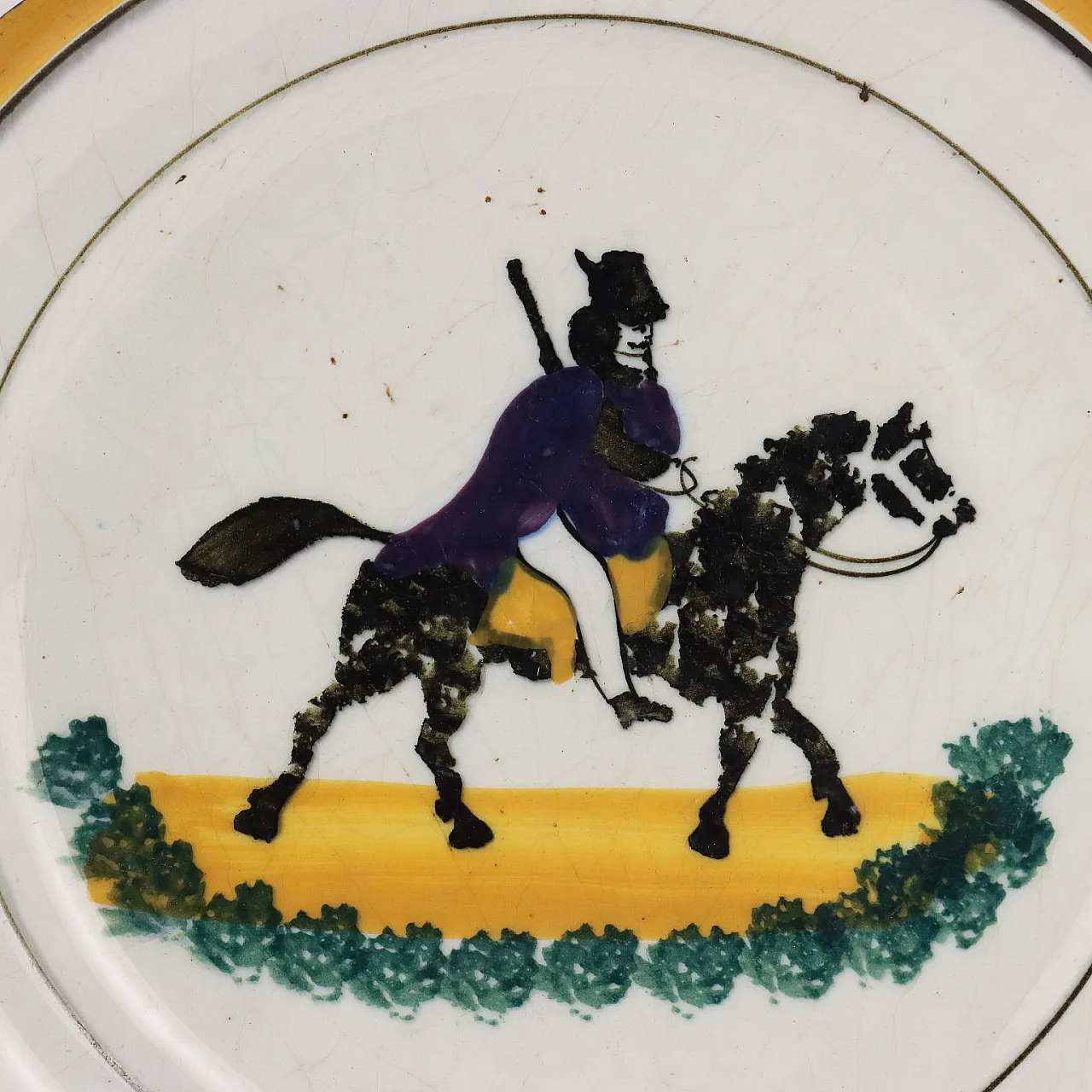 Piatto in Maiolica manifattura di Quimper, '800 3